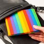 Blue Badge Wallet Disabled Parking Permit Holder Rainbow Stripe, thumbnail 3 of 7