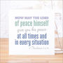 'Peace At All Times' Contemporary Bible Verse Card, thumbnail 1 of 4