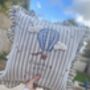 Space Themed Hand Embroidered Childrens Cushion, thumbnail 3 of 7