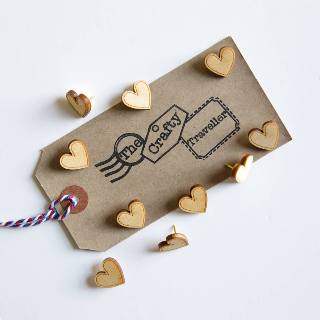decorative wooden map push pins by the crafty traveller