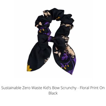 Sustainable Kids Hair Accessories Bow Scrunchies, 3 of 12