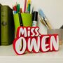 Custom 3D Multicolour Name Plates – Personalised Desk And Shelf Display, thumbnail 6 of 10