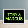Personalised Neon Sign Print, thumbnail 9 of 10