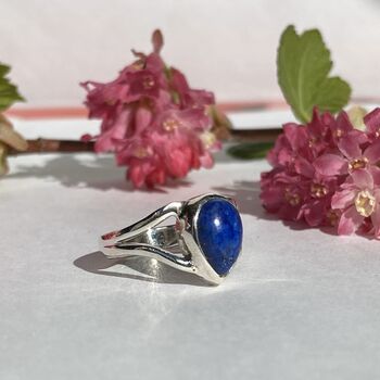 Handmade Silver Rings With Natural Gemstones, 7 of 12