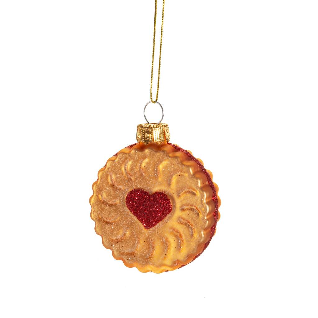Jam Biscuit Glass Christmas Tree Decoration By Heliotique