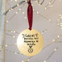 Brothers Get Promoted To Uncle Christmas Decoration Bauble, thumbnail 2 of 6