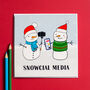 Funny Social Media Christmas Card, thumbnail 4 of 4