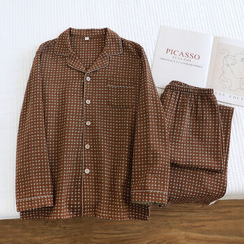 Personalised Men’s Finely Woven Cotton Pyjama Set, 7 of 7