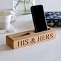 Personalised Wooden Multiple Phone Stand, thumbnail 2 of 2
