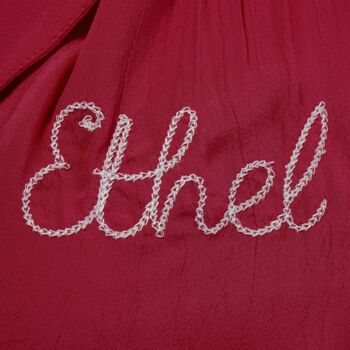 Ethel 49ers Dress In Windsor Wine Vintage 1940s Style, 4 of 4