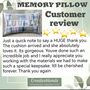 Memory Pillow, Keepsake Gift, Custom Made From Adult Clothes. Dads Shirts, Personalised Cushion, Decorative Patchwork Pillow, thumbnail 3 of 12