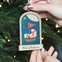 Personalised Snow Globe Christmas Bauble, thumbnail 2 of 4