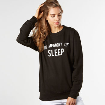 In Memory Of Sleep Womens New Mum Sweatshirt Gift, 2 of 5