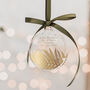 Happy New Home Personalised Christmas Fern Bauble, thumbnail 1 of 4