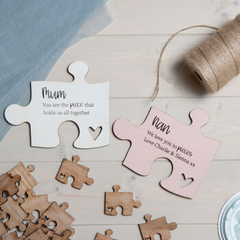 Personalised Giant Mother's Day Jigsaw Piece Sign, 2 of 3