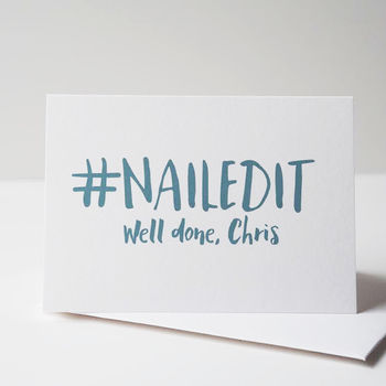Nailed It Personalised Congratulations Card, 3 of 3