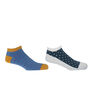 Dash Blue And Polka White Men's Trainer Socks Bundle, thumbnail 1 of 7