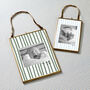 Personalised Baby Photo Frame With Stripes, thumbnail 1 of 5