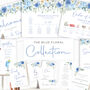 Wedding Thank You Cards Blue Floral, thumbnail 5 of 6