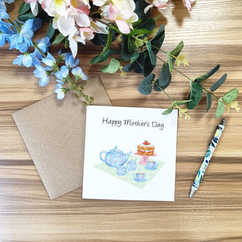 Tea And Cake Personalised Mother's Day Card, 6 of 10