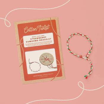 Make Your Own Strawberry Kumihimo Bracelet, 3 of 6