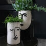 Abstract Face Vase Planter, thumbnail 1 of 4