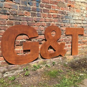 Giant Metal Letters Home And Garden Statement Pieces, 7 of 7