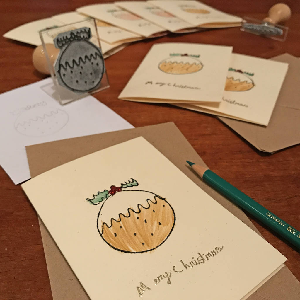 Draw Your Own Christmas Card Stamp