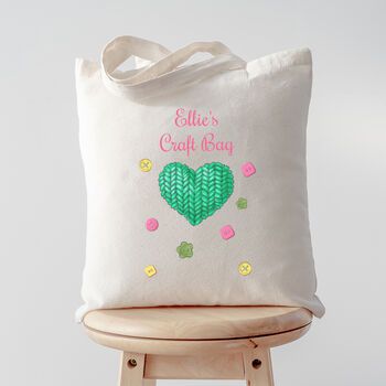 Personalised Cotton Craft Bag, 2 of 4