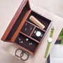 Personalised Leather Jewellery Box For Him, thumbnail 9 of 11