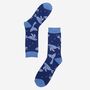 Men's Bamboo Socks Blue Whale, thumbnail 2 of 2