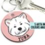 Akita Inu Keyring, thumbnail 1 of 3