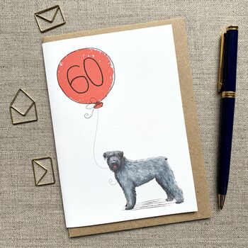 Personalised Bouvier Des Flandres Birthday Card, 2 of 4