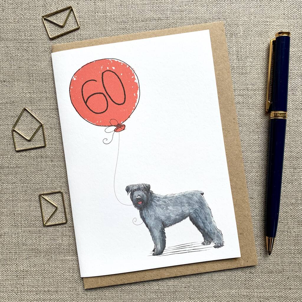 Personalised Bouvier Des Flandres Birthday Card, 1 of 5