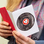 Vinyl Record Valentine Or Anniversary Card, thumbnail 1 of 2