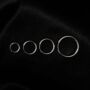Silver Stainless Steel Hoop Earrings For Men, thumbnail 1 of 10