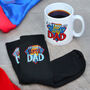 Personalised Super Dad Mug And Socks Set, thumbnail 3 of 3