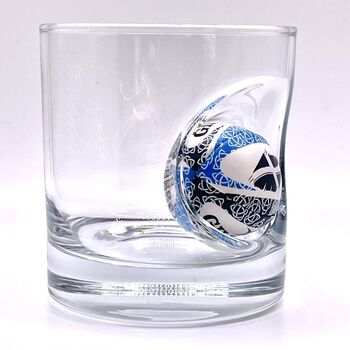 Personalised Rugby Ball Whisky Glass, 9 of 12