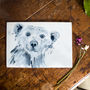 Inky Polar Bear Glass Worktop Saver, thumbnail 5 of 5