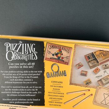 The Puzzling Obscurities Set Of Matchbox Puzzles, 7 of 7