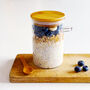 Glass Jar With Bamboo Lid And Spoon, thumbnail 10 of 12