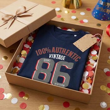 'Authentic Vintage 1986' 40th Birthday Gift T Shirt, 7 of 11