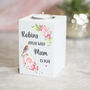 Personalised Robin Watercolour Flowers Memorial Candle, thumbnail 1 of 2