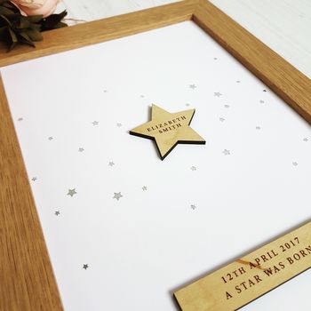 Children Silver Star Personalised Print, 2 of 2
