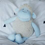 Blue Curly Sheep Plush Toy For Baby And Toddler, thumbnail 7 of 10