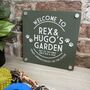 Welcome To 'Your Dogs' Garden Sign, thumbnail 2 of 8