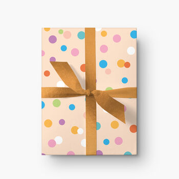 Coloured Polka Dot Gift Wrapping Paper, 3 of 4