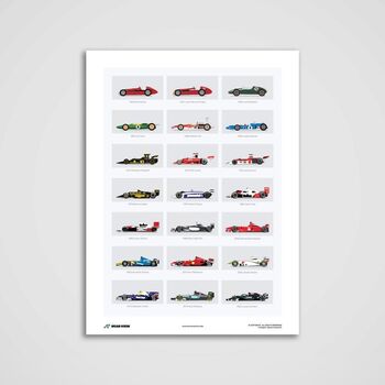 Gp Racing Car Evolution Poster, 3 of 3