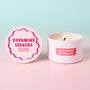 Funny Mental Health Gift Dopamine Seekers Club Pink Tin Candle, thumbnail 3 of 5