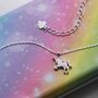 Sterling Silver Unicorn Necklace, thumbnail 3 of 4